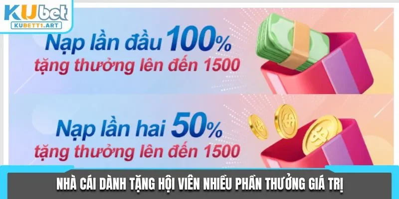 Nhà cái dành tặng hội viên nhiều phần thưởng giá trị